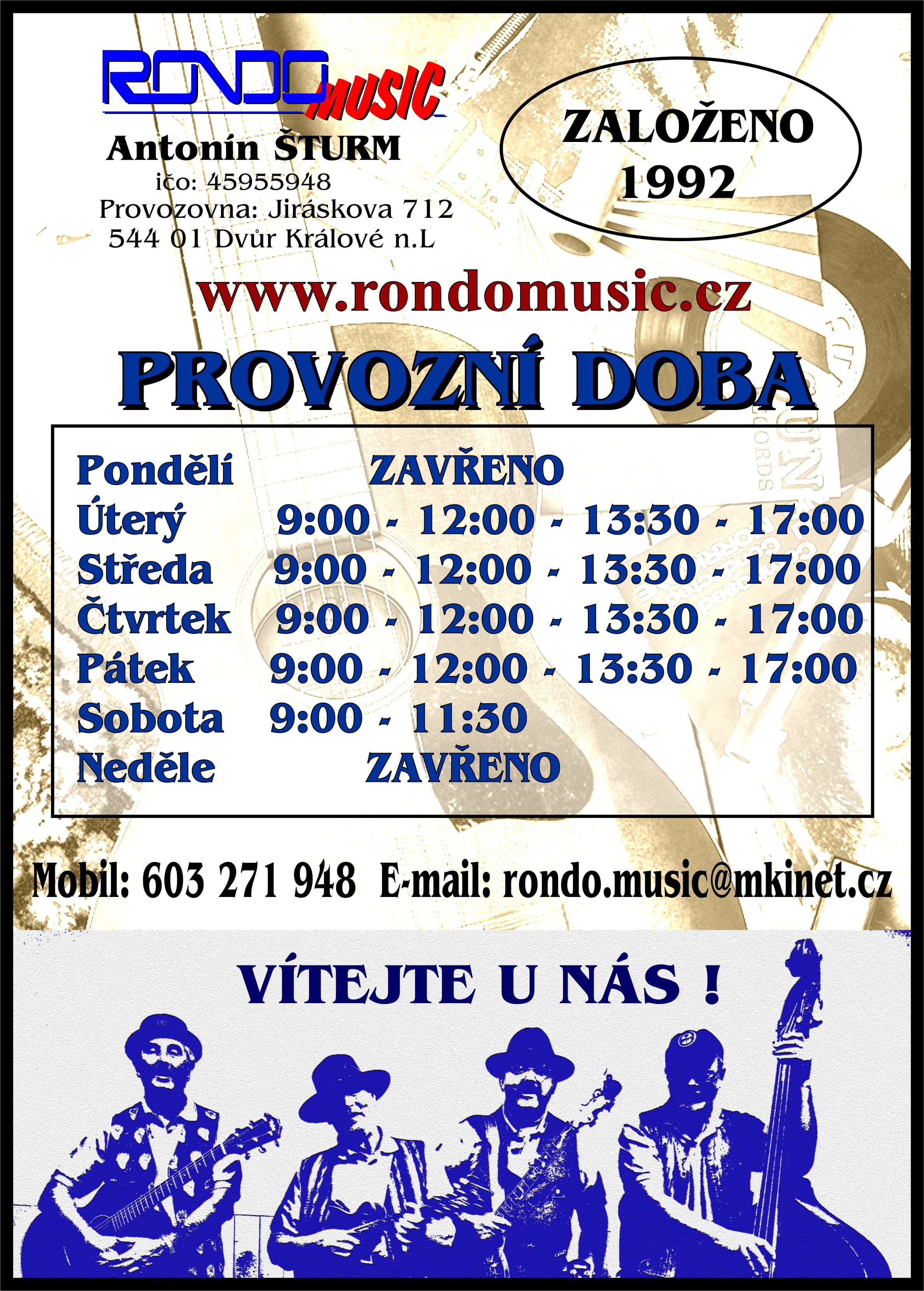provozní doba 2025